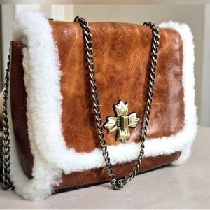 ‼️SOLD‼️PATRICIA NASH HARLOW SHERPA CROSSBODY BAG NWT